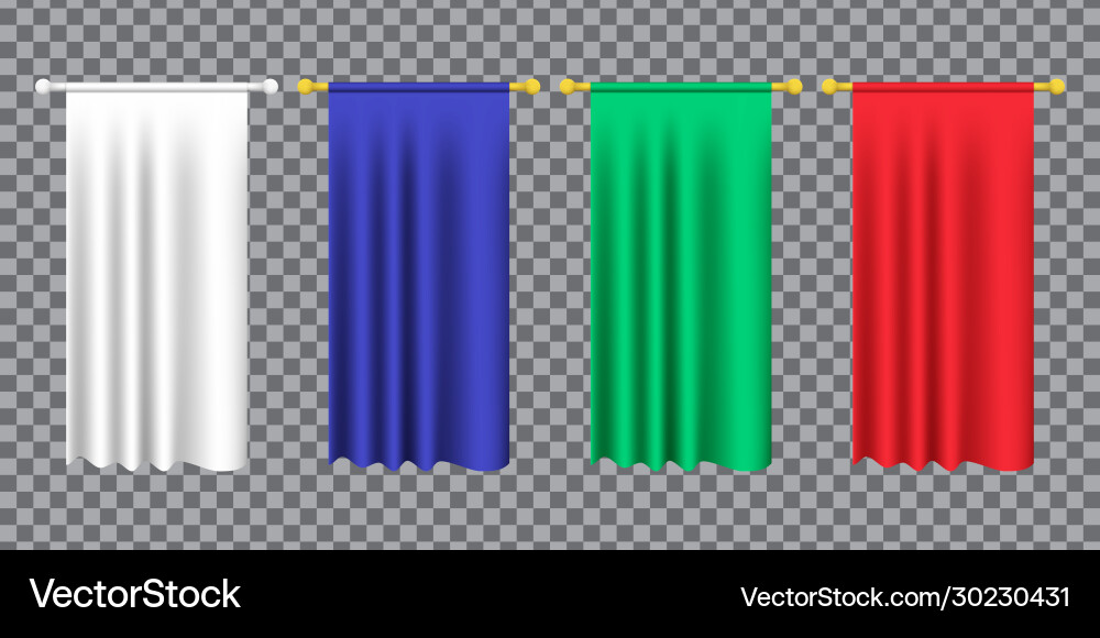 3d model a realistic empty pennant color 3d model a realistic empty pennant color vector image