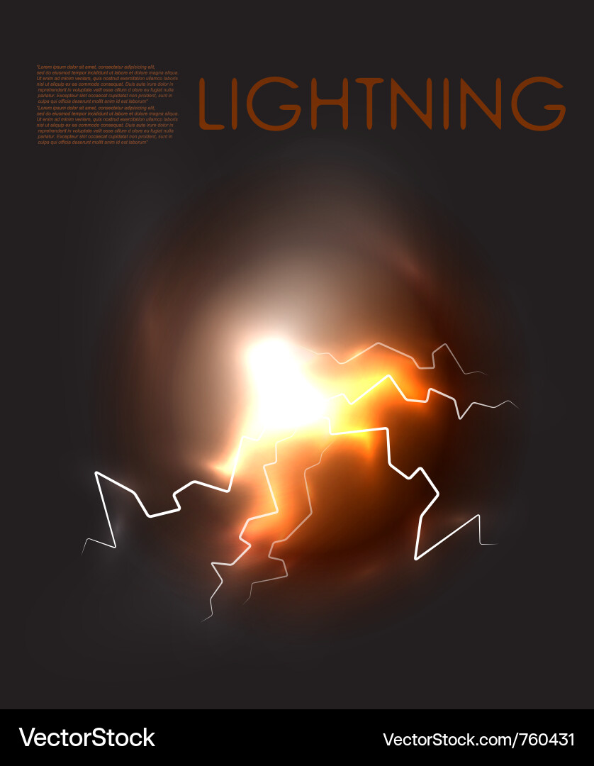 Abstract Lightning Background Vector Image