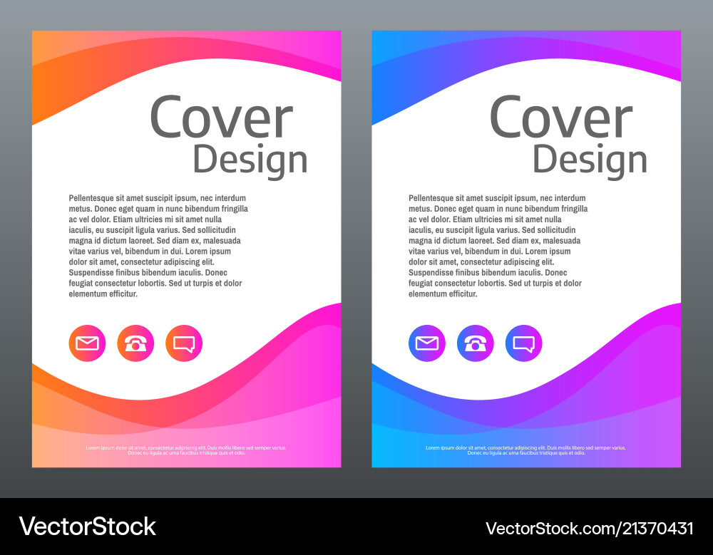 Abstract Waves Gradient Template vector image