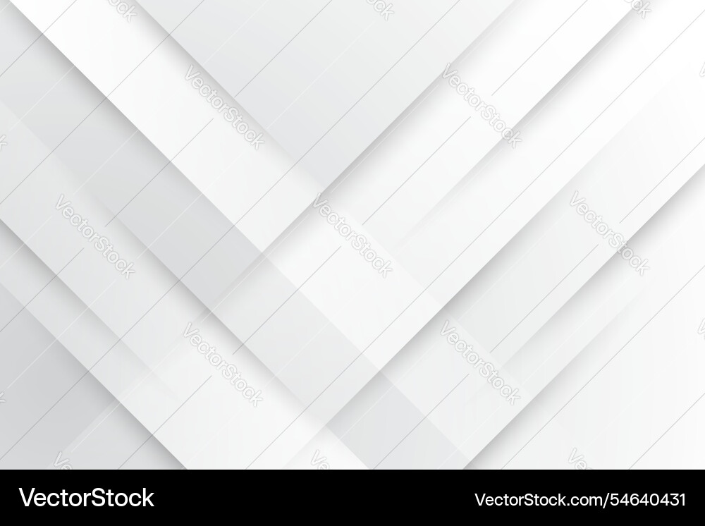 Elegant white background with 3d design Vector Image