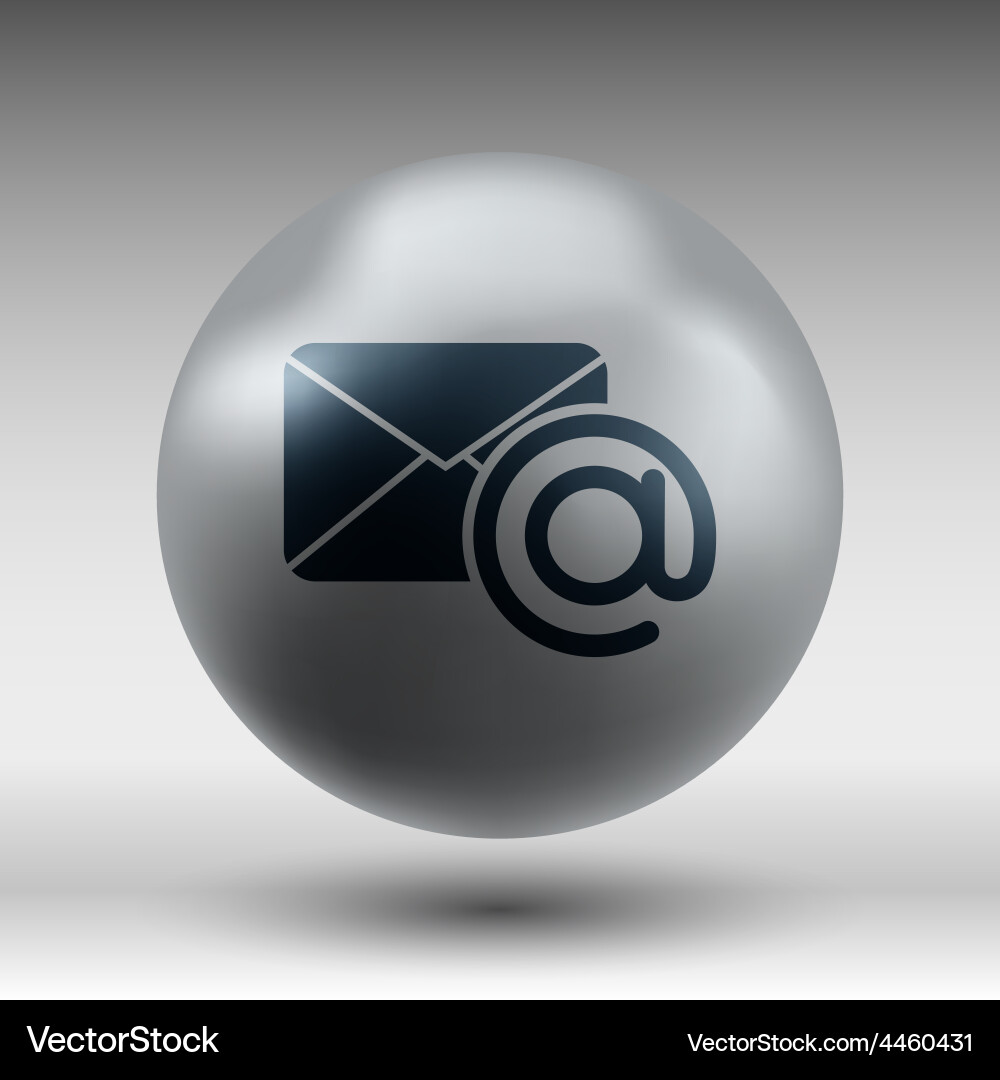 Email icon outbox flat box inbox Vector Image