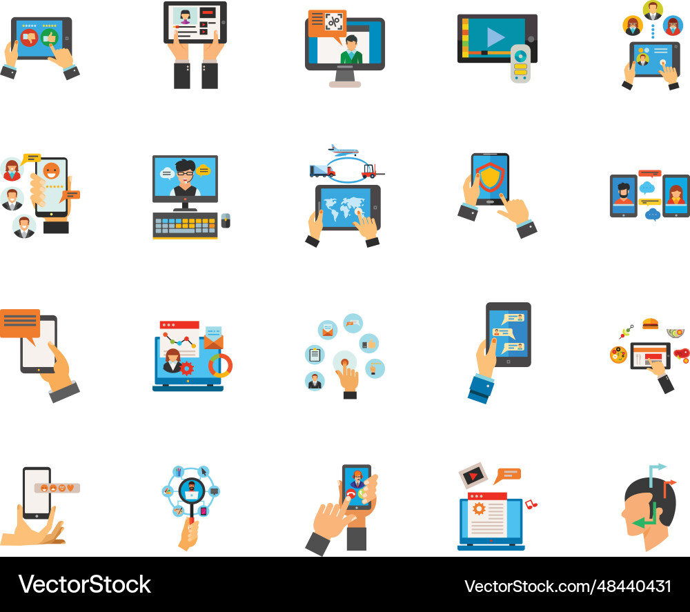 Internet connection icon set Internet connection icon set vector image