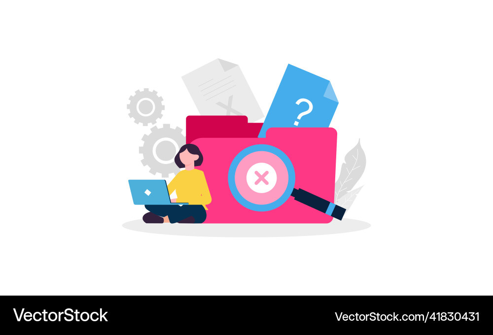 No data empty concept No data empty concept Vector Image