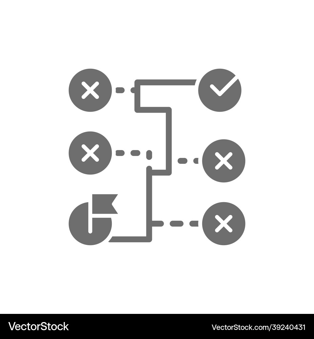 Richtige Lösung Labyrinth Algorithmus Codierung Richtige Lösung Labyrinth Algorithmus Codierung vektorbild