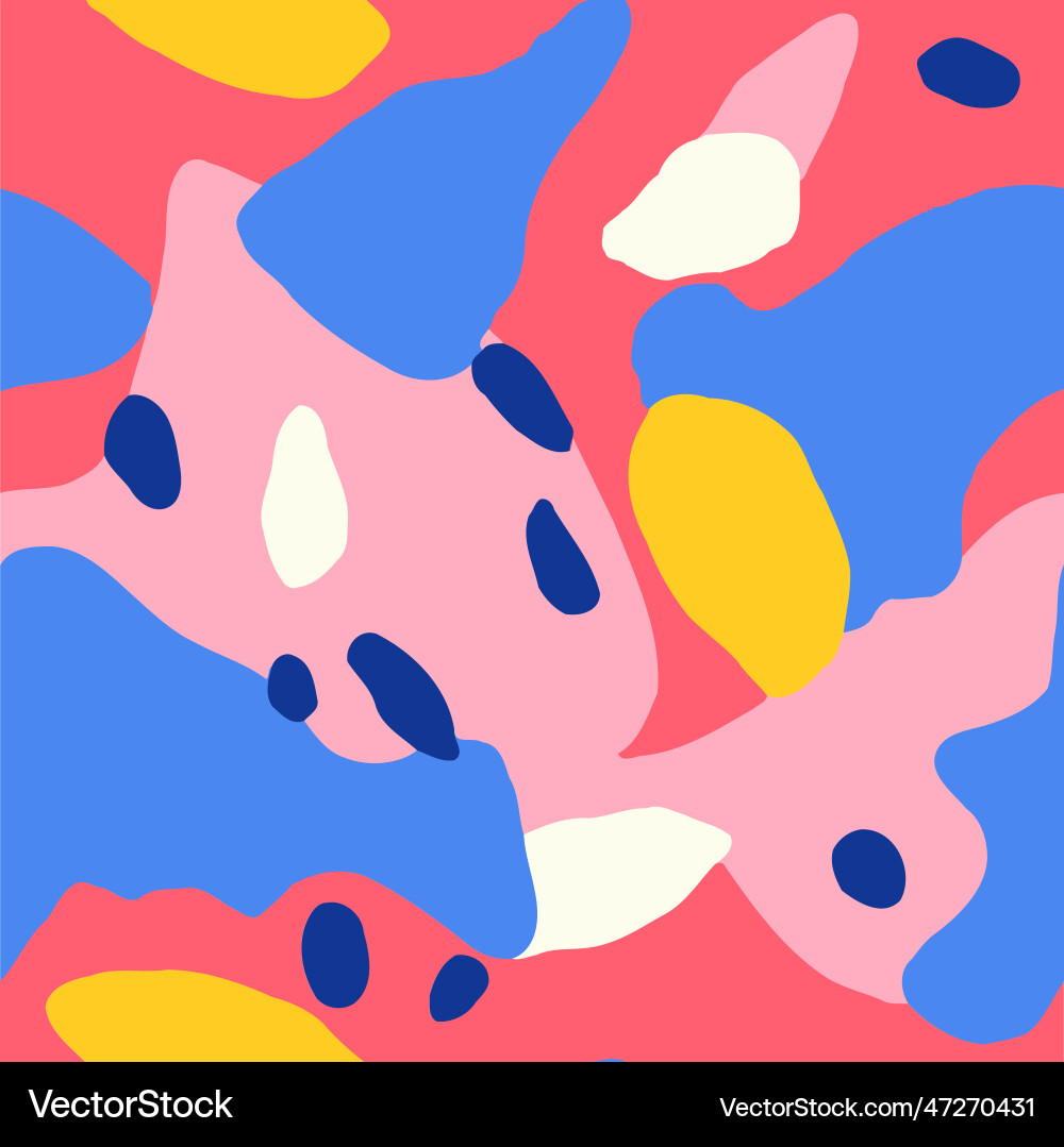 Seamless pattern with abstract shapes for your vector image