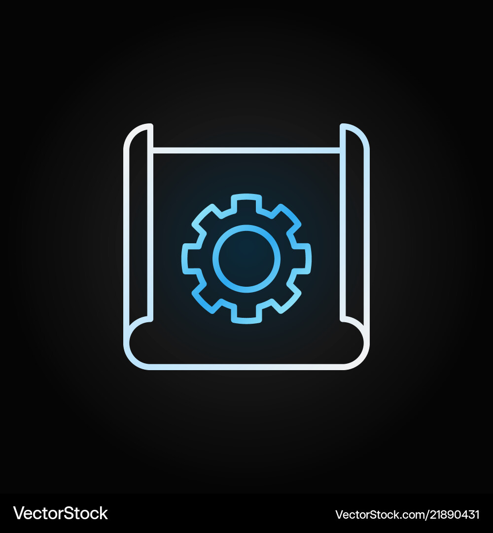 Technical documentation thin line creative Technical documentation thin line creative vector image