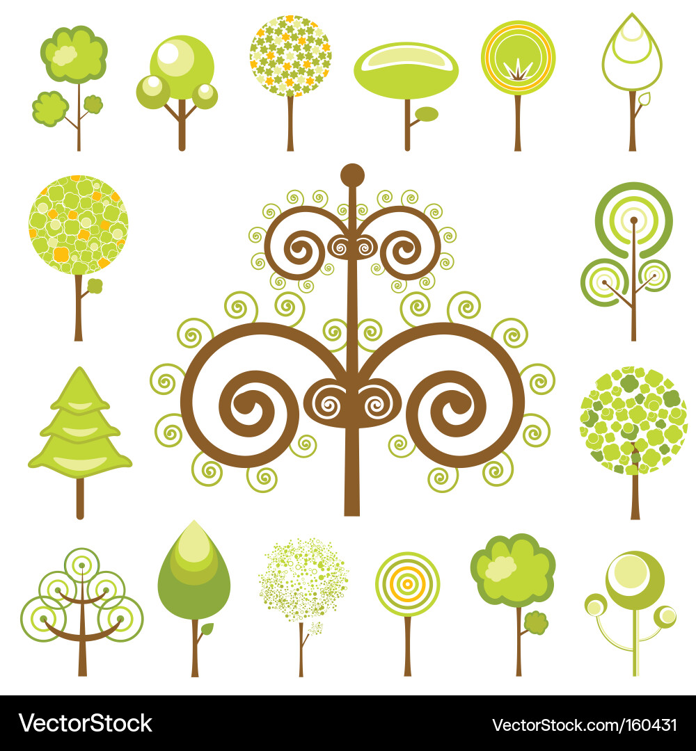 Tree graphics vector image