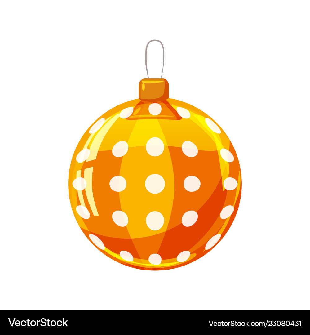 Weihnachtskugel gelb gold weiß Farbe Weihnachtskugel gelb gold weiß Farbe vektorbild