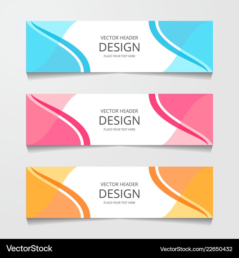 Abstract design banner web template layout header Abstract design banner web template layout header vector image