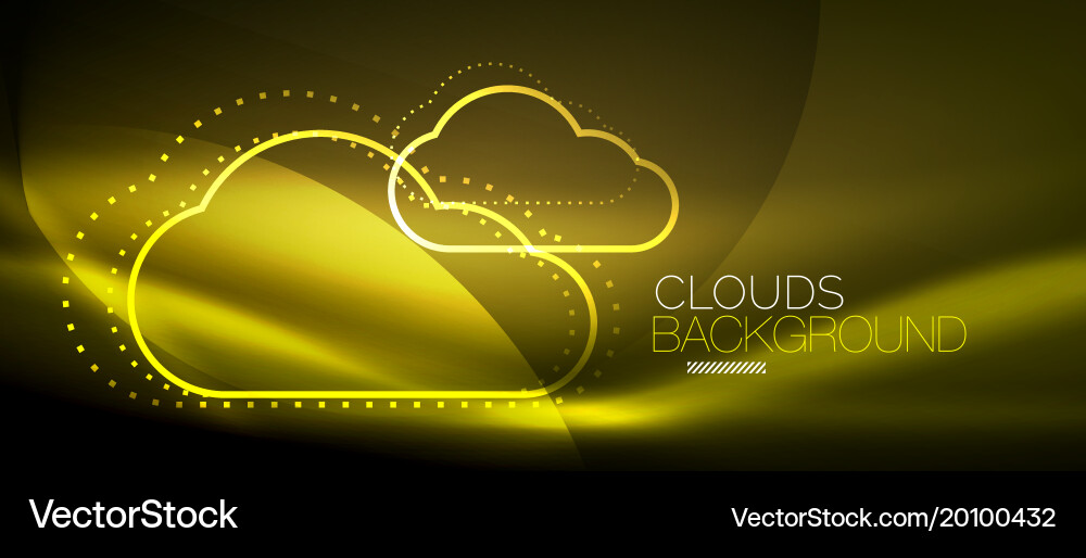 Cloud computing storage concept Vector Image
