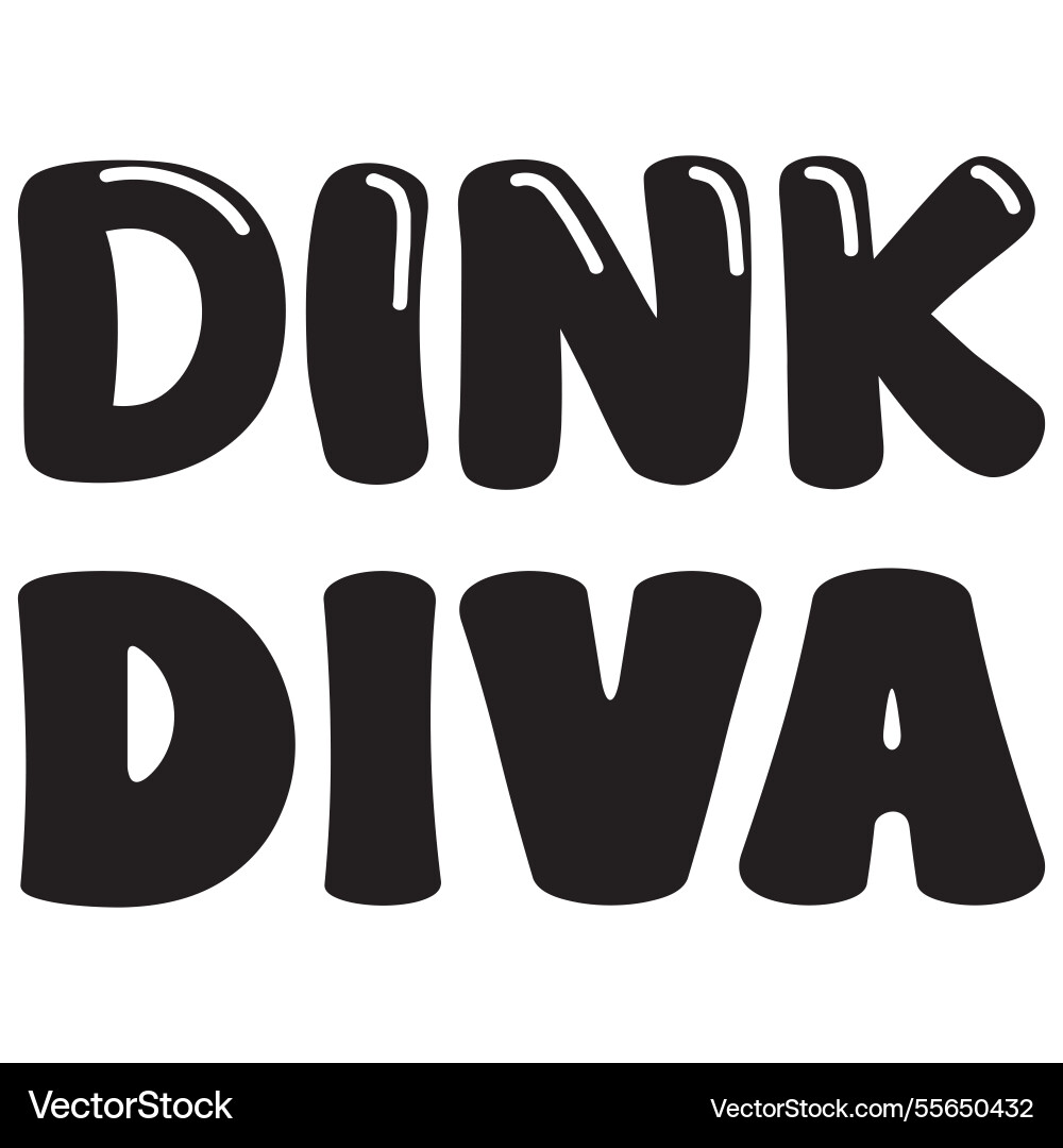 Dink diva t-shirt design collection Vector Image
