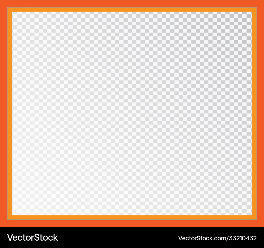 Empty photo frame isolated on a transparent Empty photo frame isolated on a transparent Vector Image