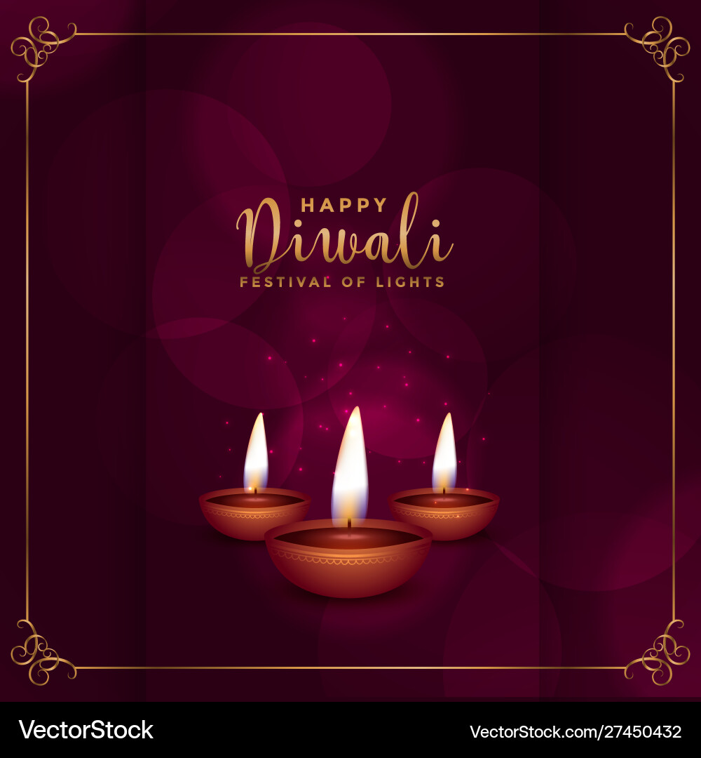 Happy diwali ferienfest karte design Happy diwali ferienfest karte design vektorbild