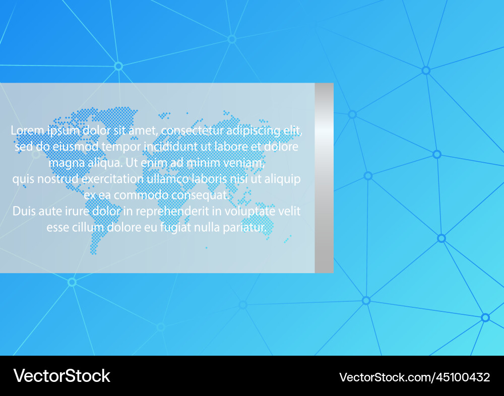 Layout in a4 size abstract blue triangle pattern vector image