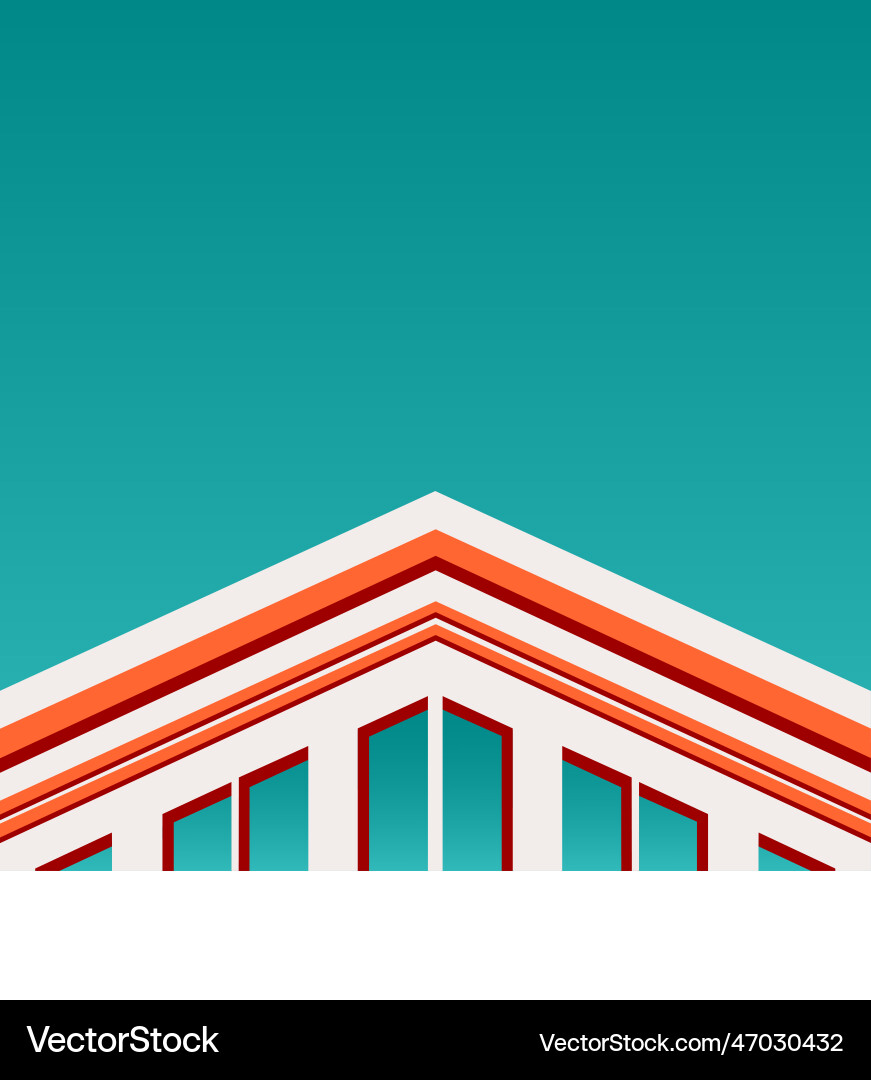 Minimal abstract architecture background Vector Image