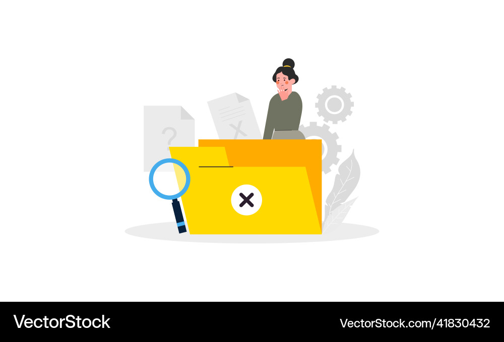 No data empty concept Vector Image