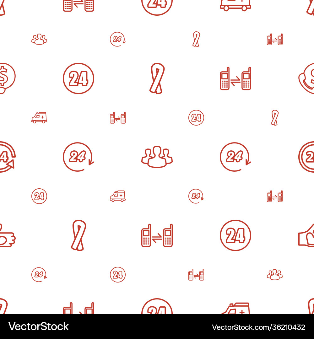 Support icons pattern seamless white background vector image