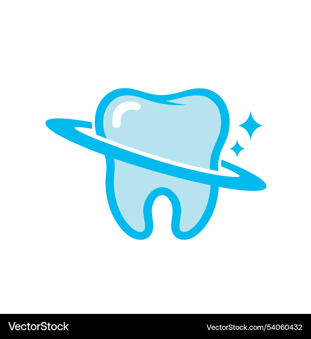 Tooth Planet Logo Symbol Symbole Design Tooth Planet Logo Symbol Symbole Design vektorbild