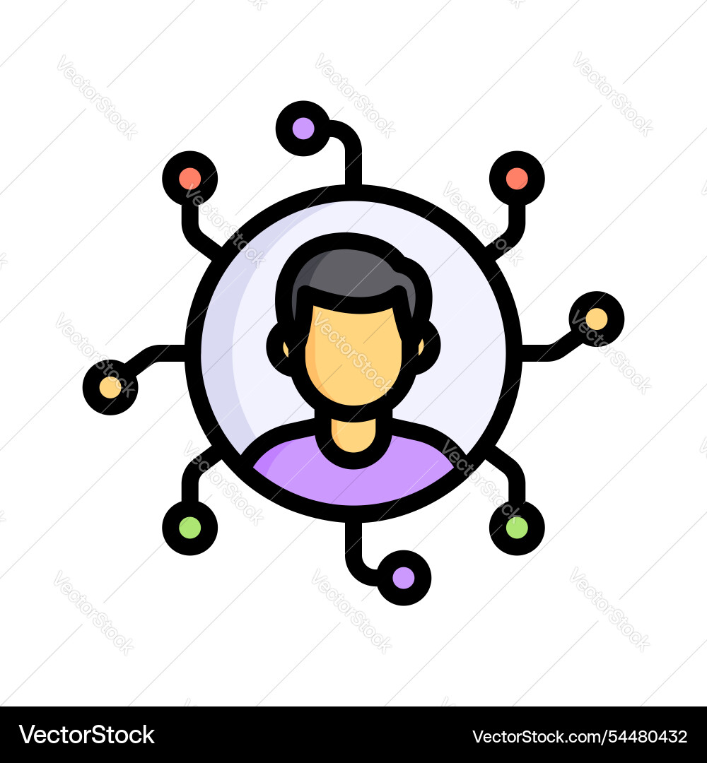 User networking vector image