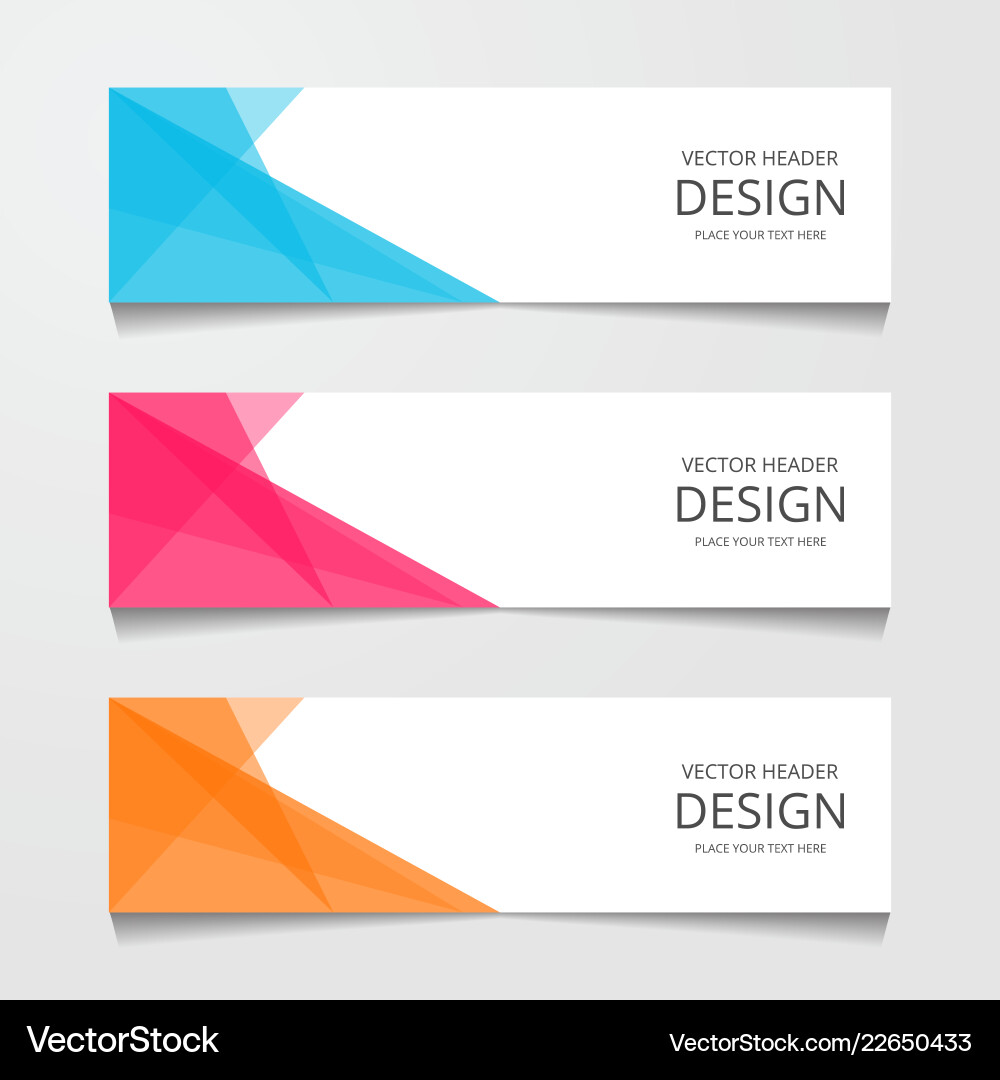 Abstract design banner web template layout header Abstract design banner web template layout header vector image