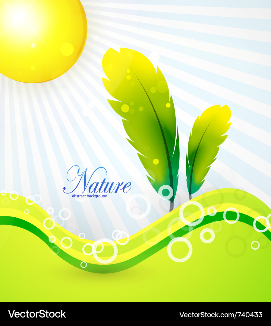 Abstract nature background tree Vector Image