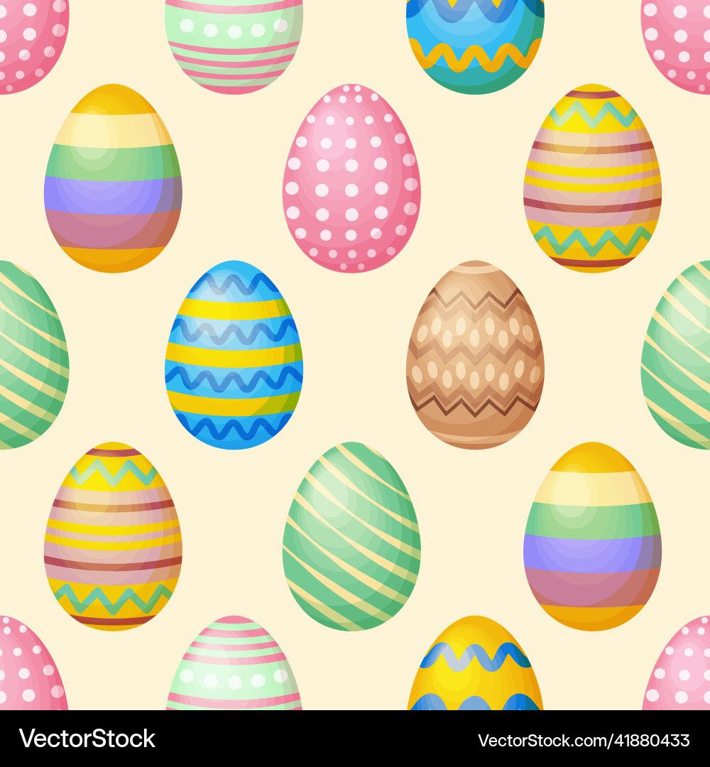 Easter pattern seamless with the image Easter pattern seamless with the image vector image