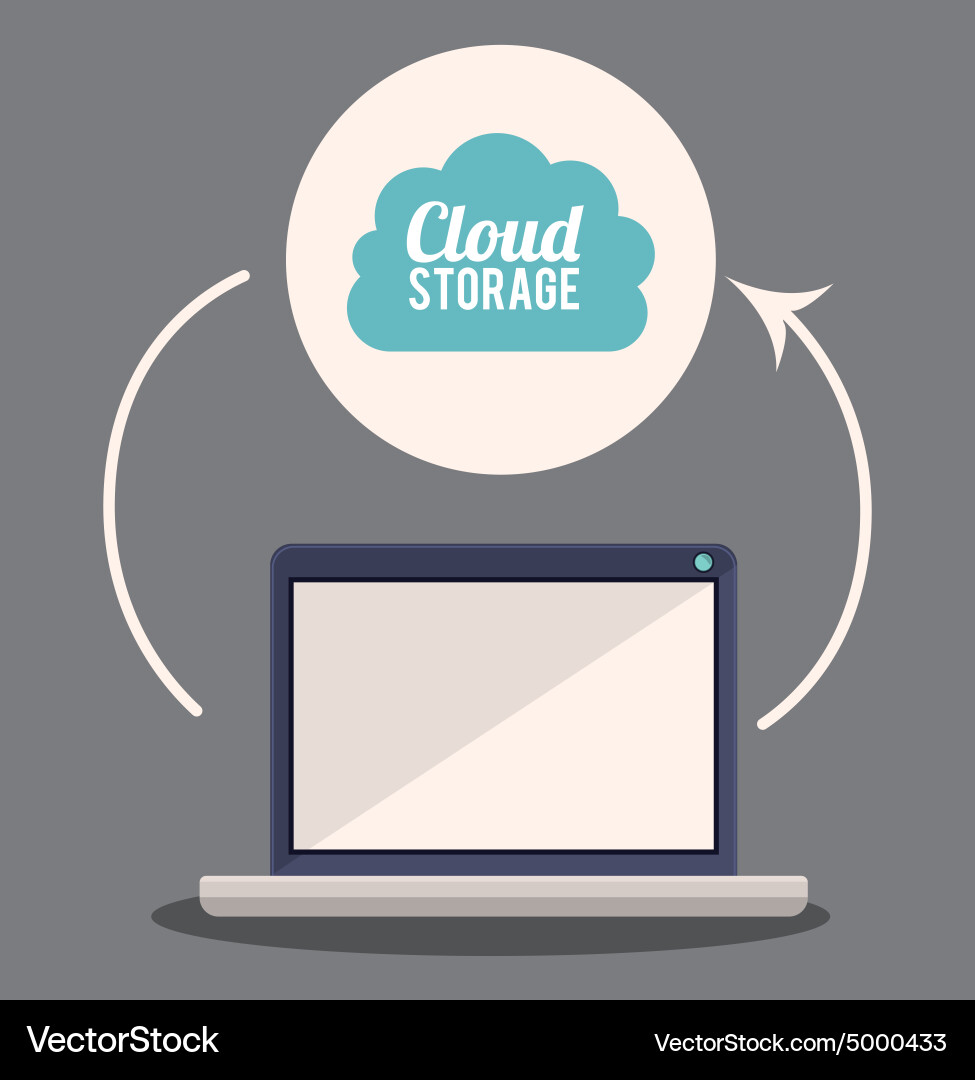 File storage design vector image