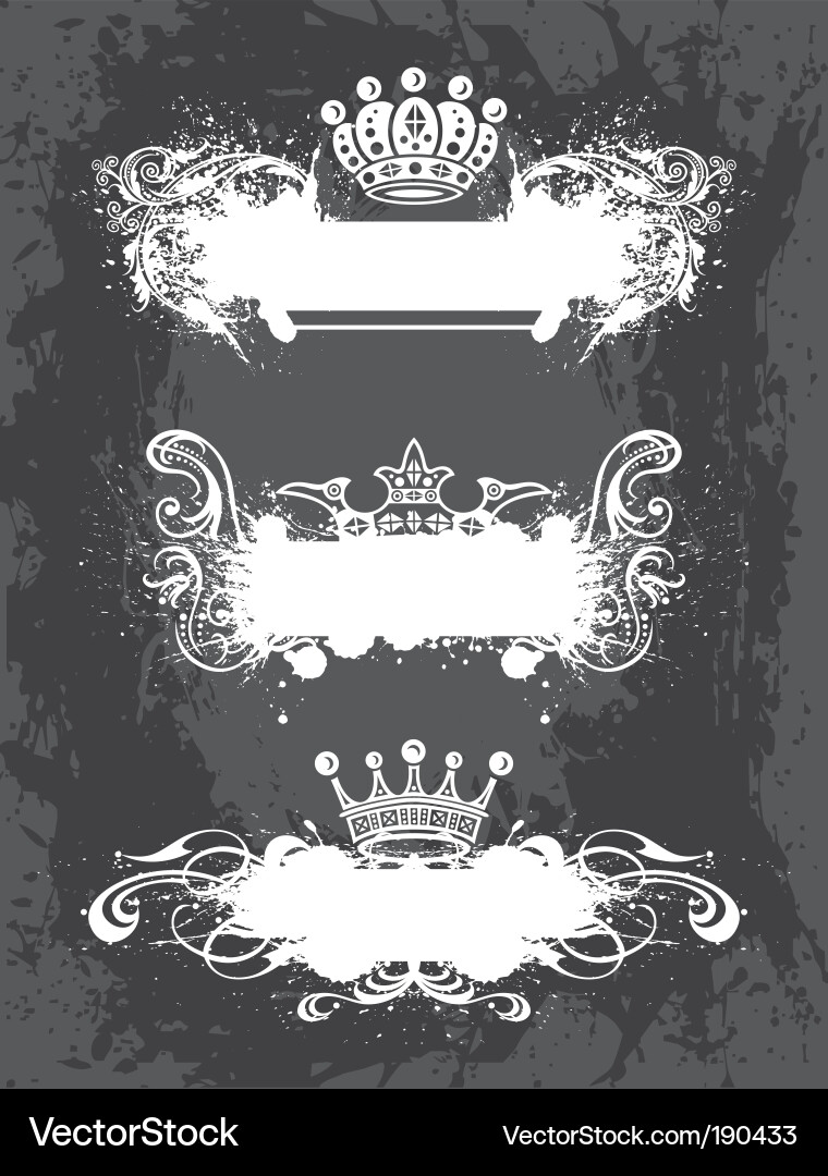 Floral Frame Collection Vector Image