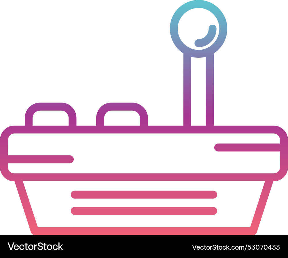 Joystick line gradient design Vector Image