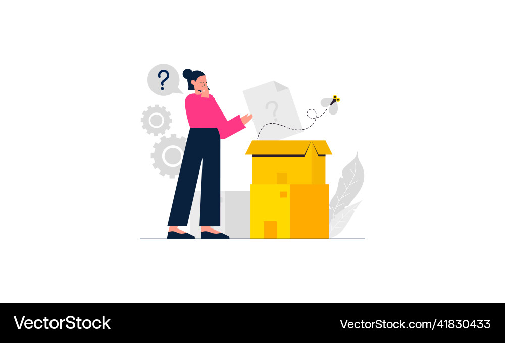 No data empty concept Vector Image