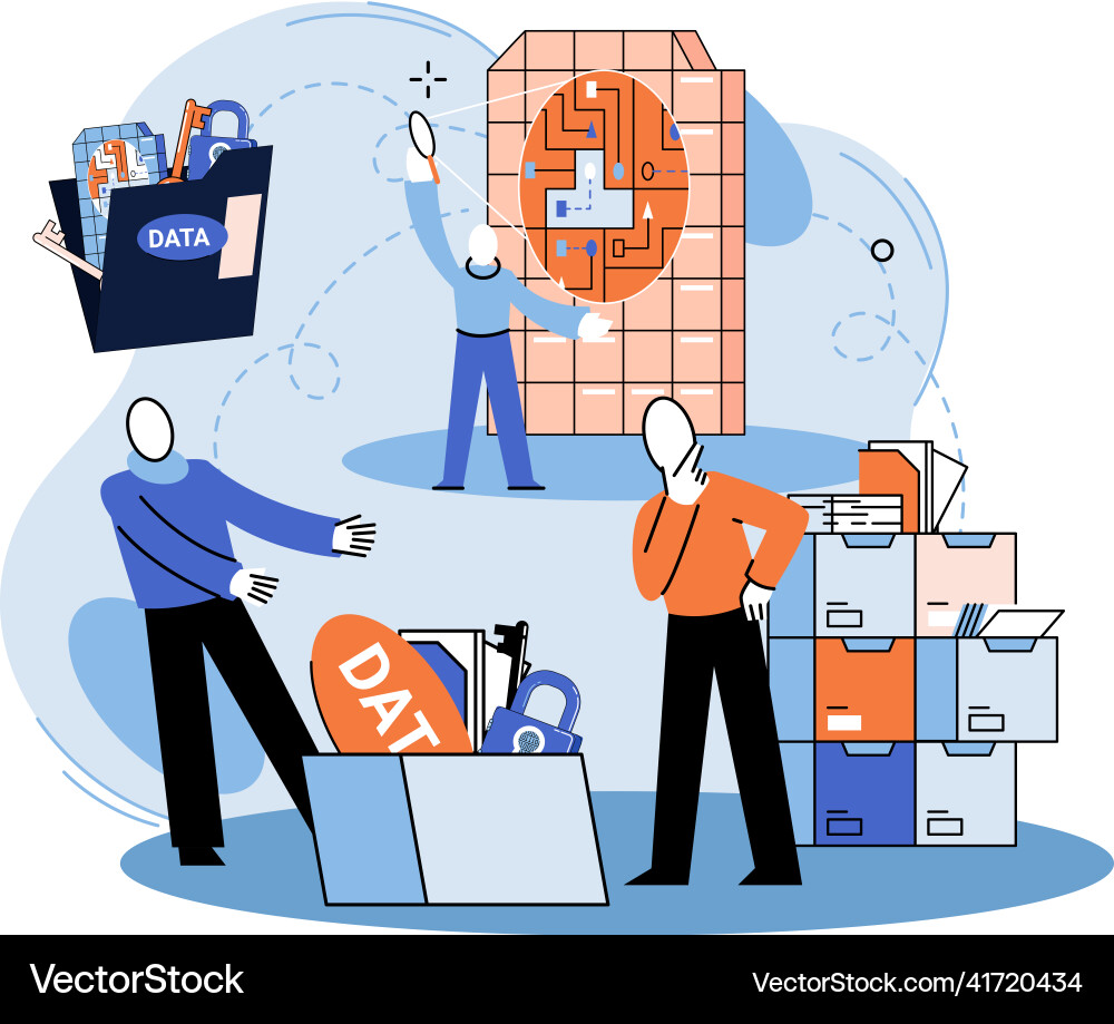 Big data analytics process of analyzing complex Big data analytics process of analyzing complex Vector Image