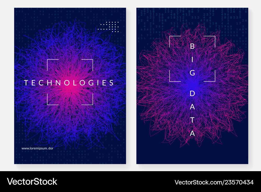 Big data background technology for visualization Big data background technology for visualization Vector Image