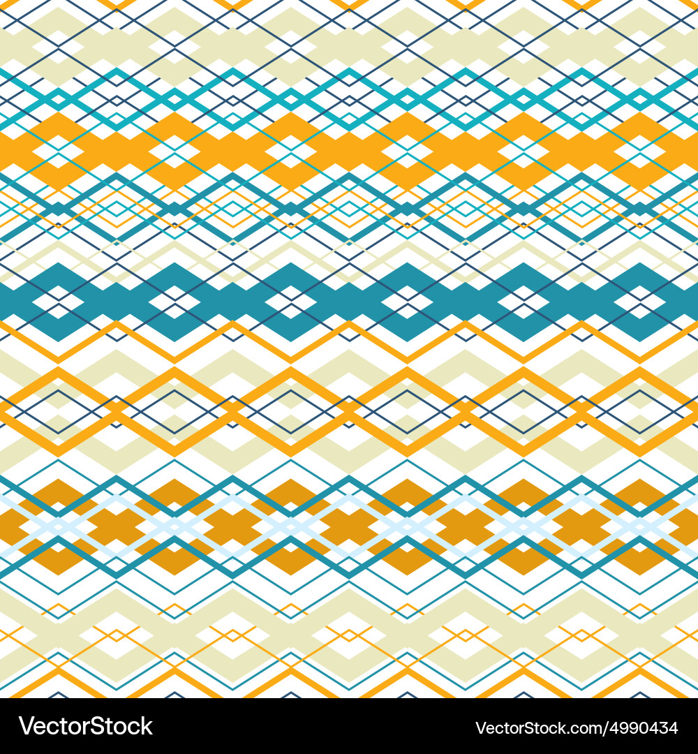 Cross zigzag seamless pattern Vector Image
