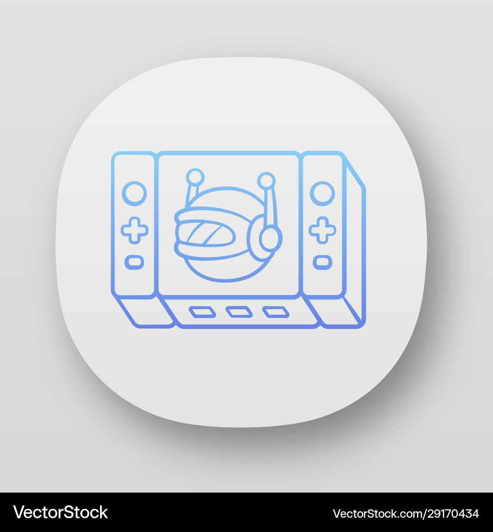Game bot app icon artificial intelligence Game bot app icon artificial intelligence vector image