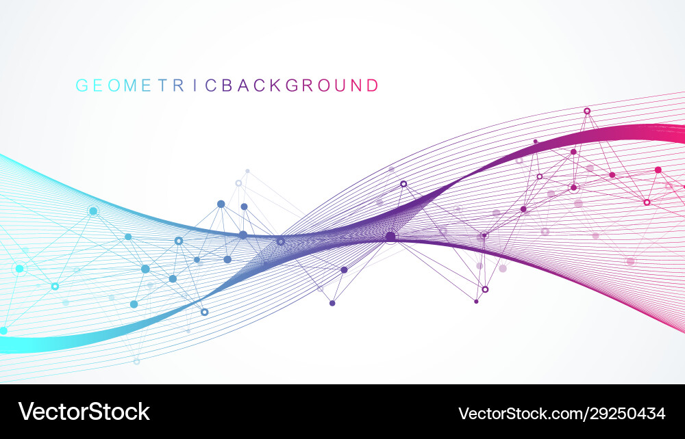 Geometric abstract background with connected lines Geometric abstract background with connected lines vector image