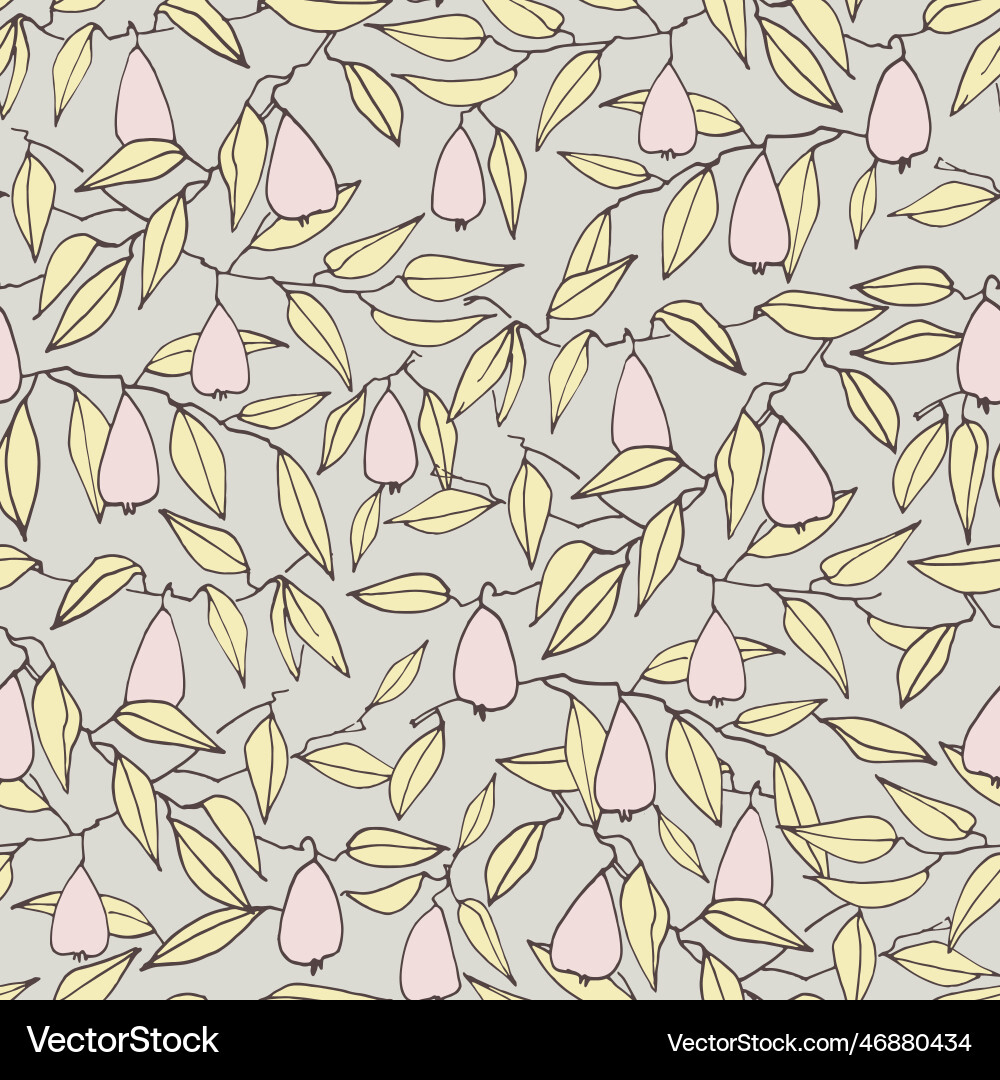 Seamless pattern with pears for surface design Seamless pattern with pears for surface design vector image