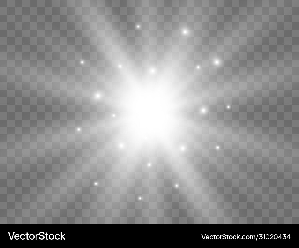 Sunlight on a transparent background Sunlight on a transparent background Vector Image