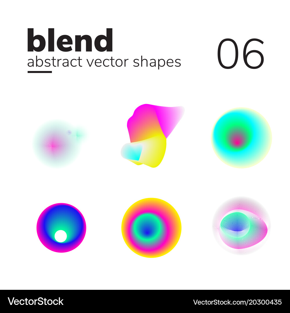 Abstract chaotic shape form for your design vector image