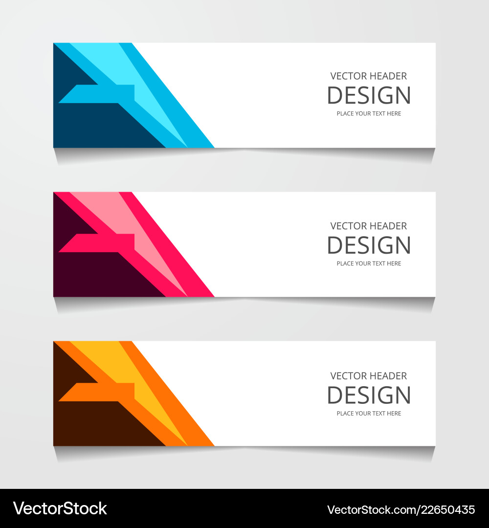 Abstract design banner web template layout header Abstract design banner web template layout header vector image