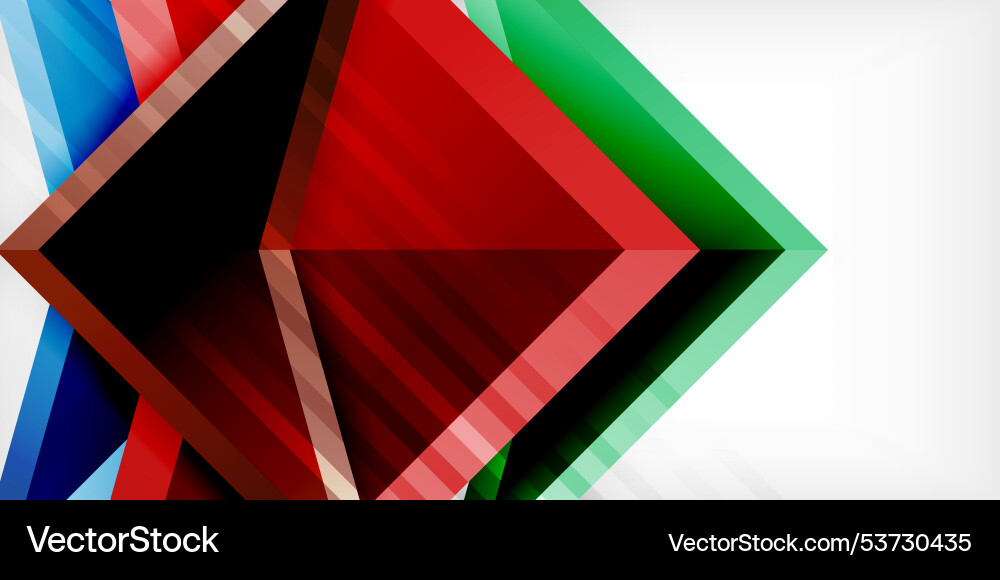 Arrows with 3d effect abstract background Vector Image
