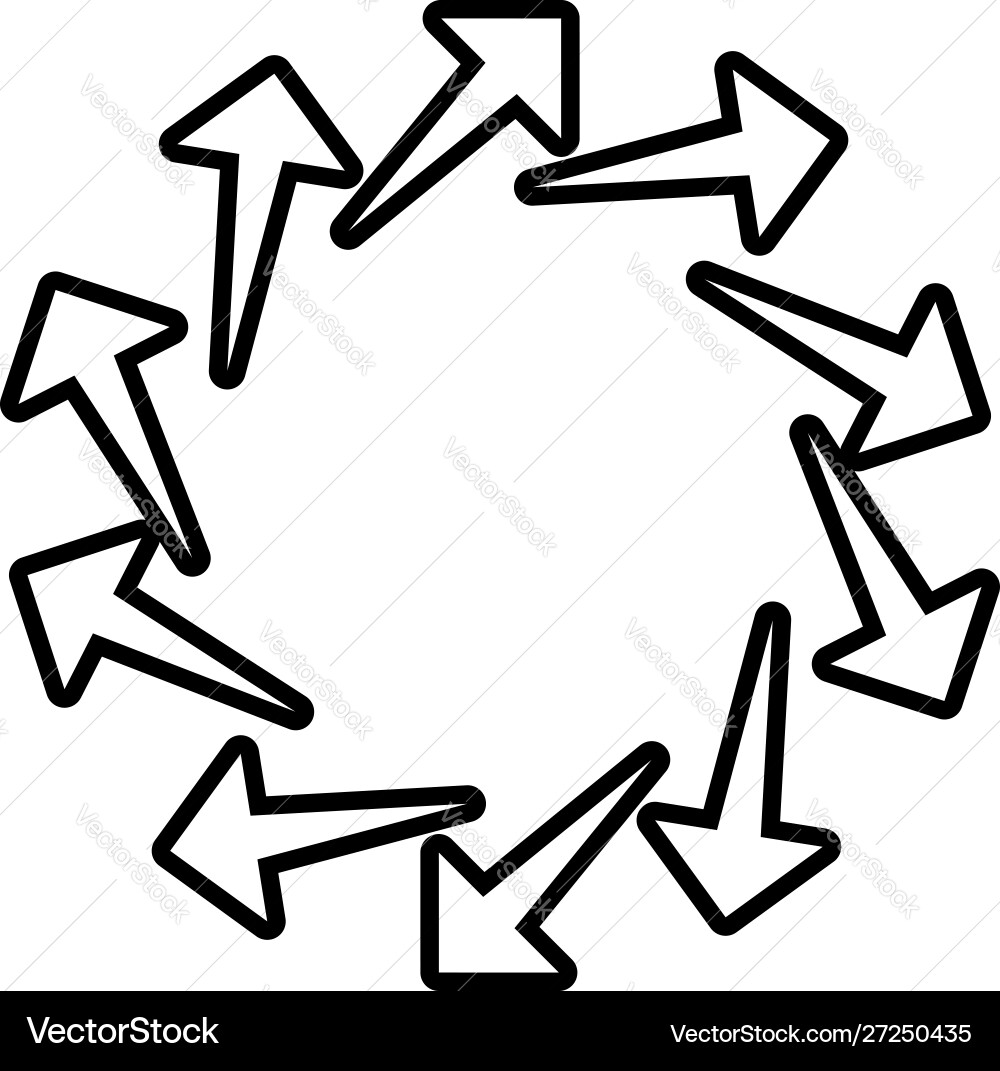 Circular arrows for cycle repeat themes progress Circular arrows for cycle repeat themes progress vector image