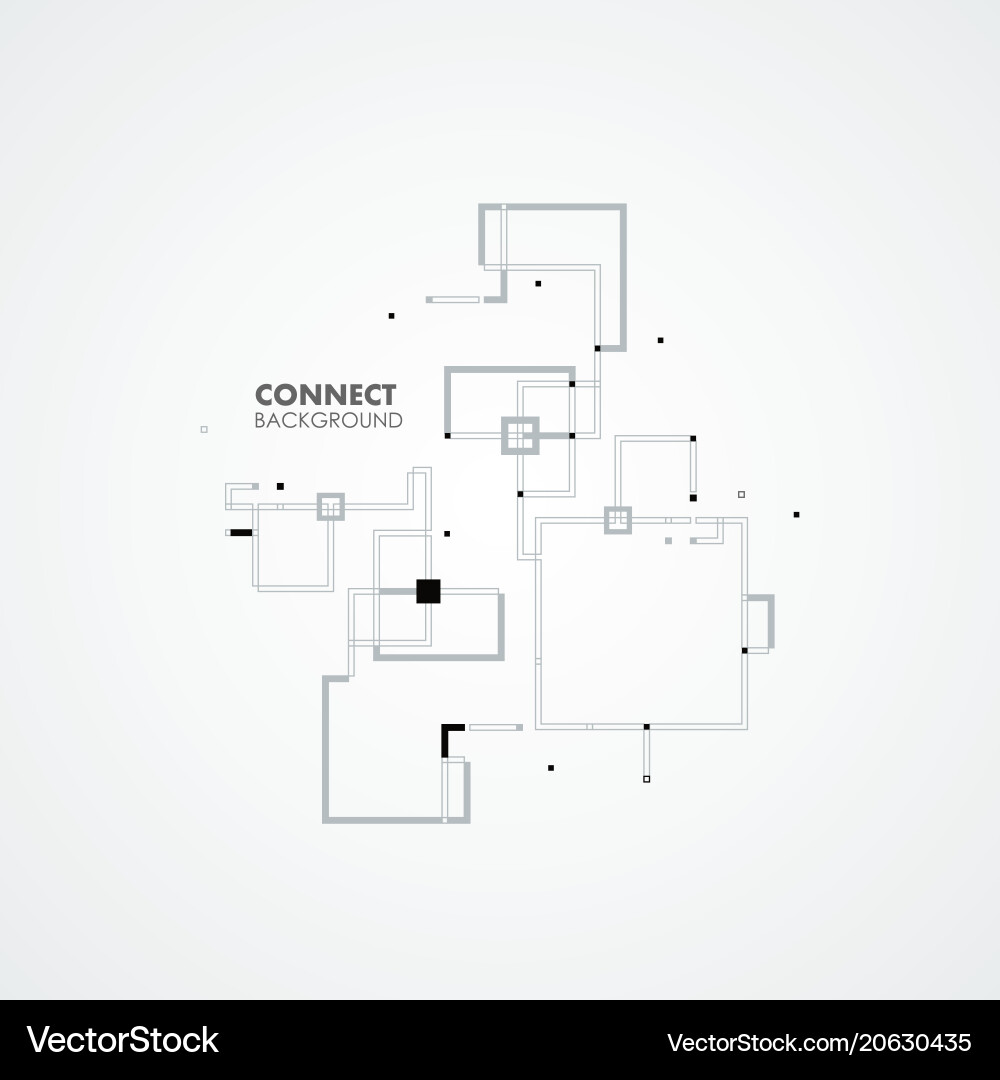 Line square circle elements Line square circle elements vector image