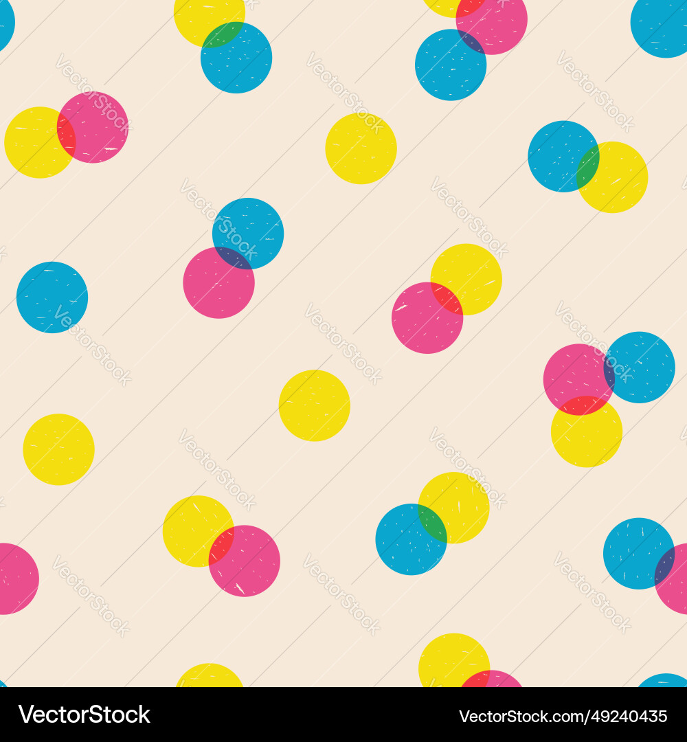 Seamless pattern with colored circles Seamless pattern with colored circles vector image