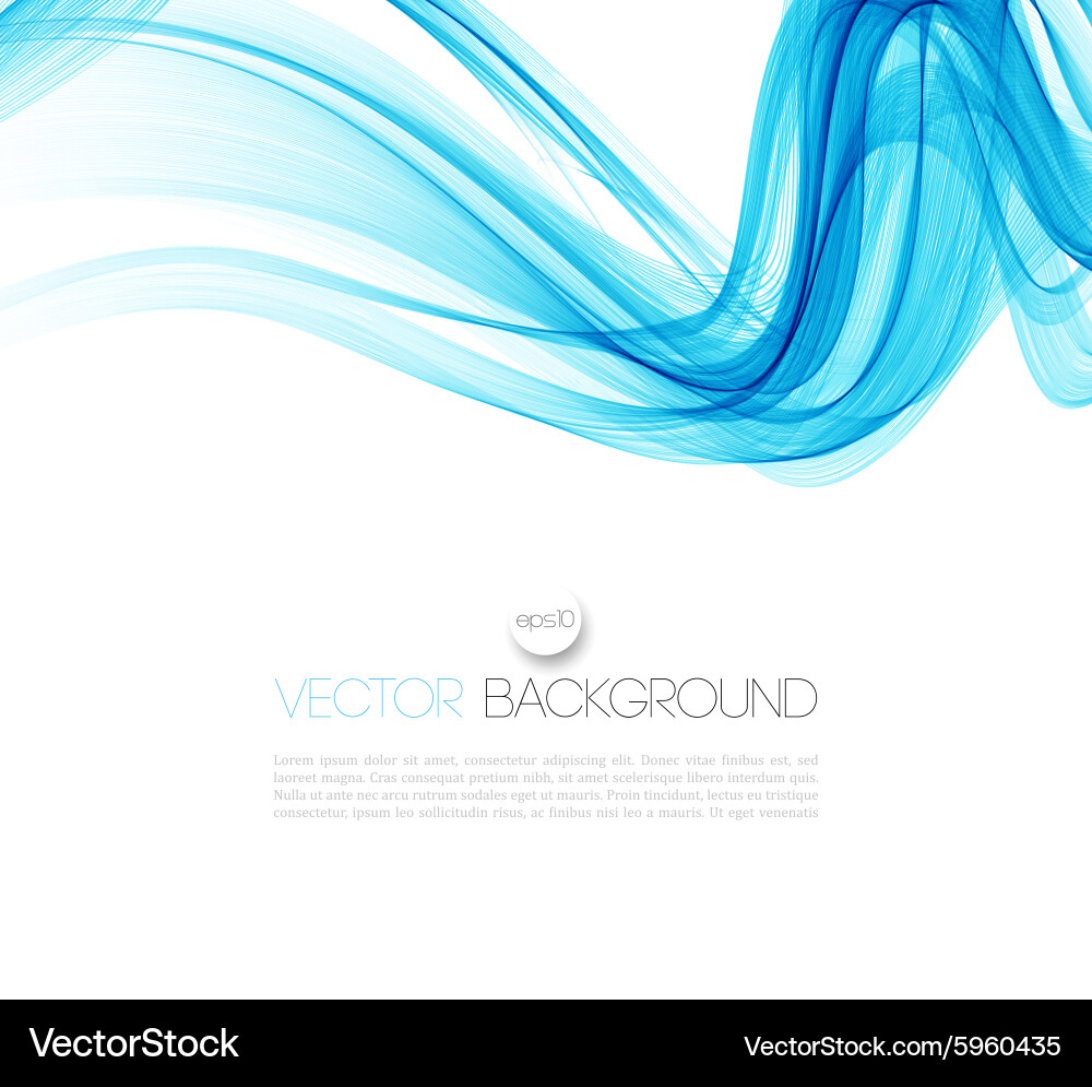 Smooth wave stream line abstract header layout vector image