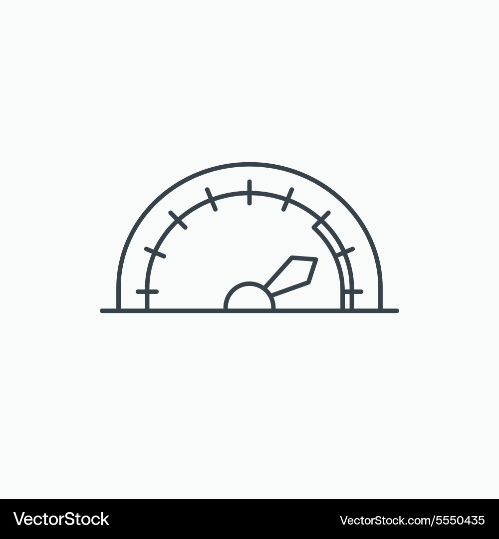 Speedometer icon speed tachometer with arrow vector image