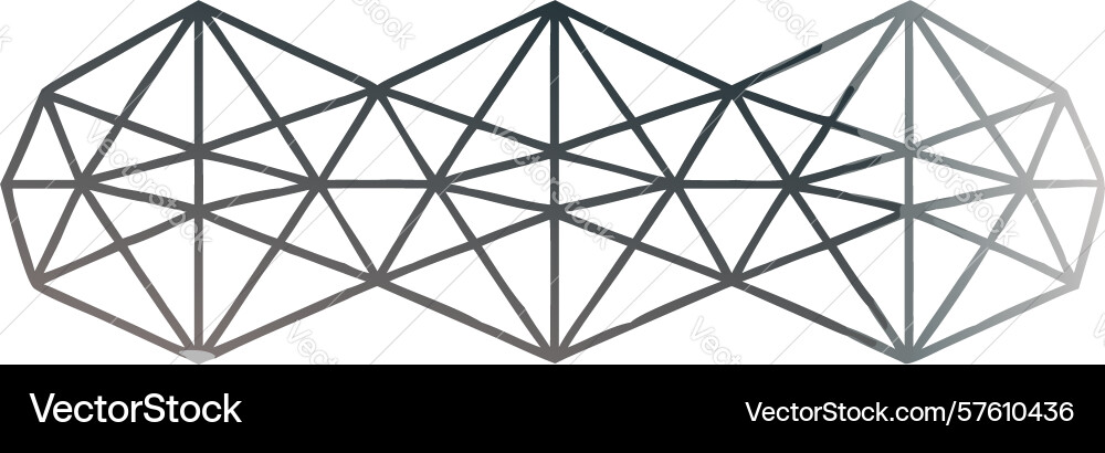 Abstract geometric mesh interconnected grid vector image