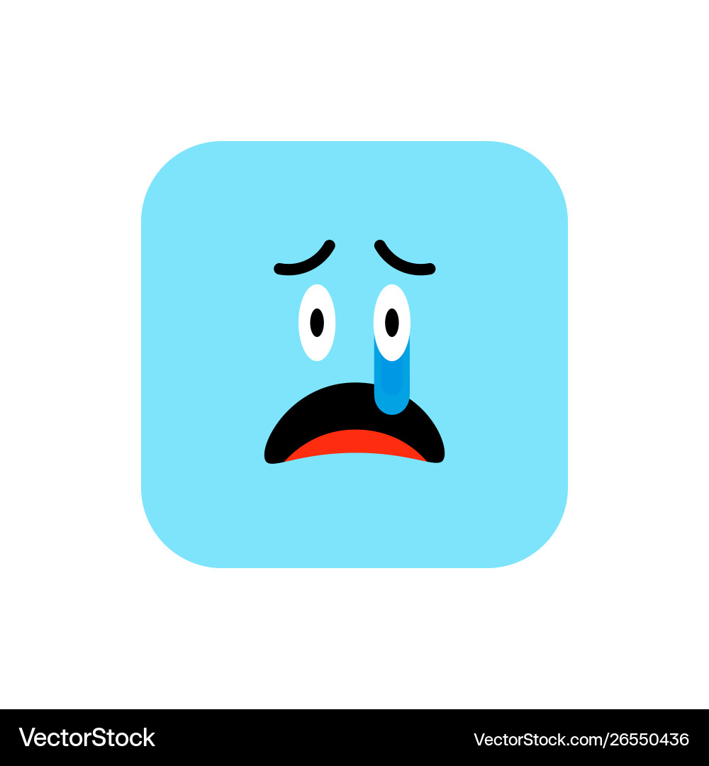 Angry emoji icon flat style cute emoticon rounded Angry emoji icon flat style cute emoticon rounded Vector Image