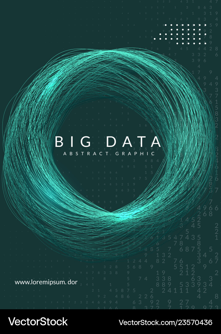 Big data background technology for visualization vector image