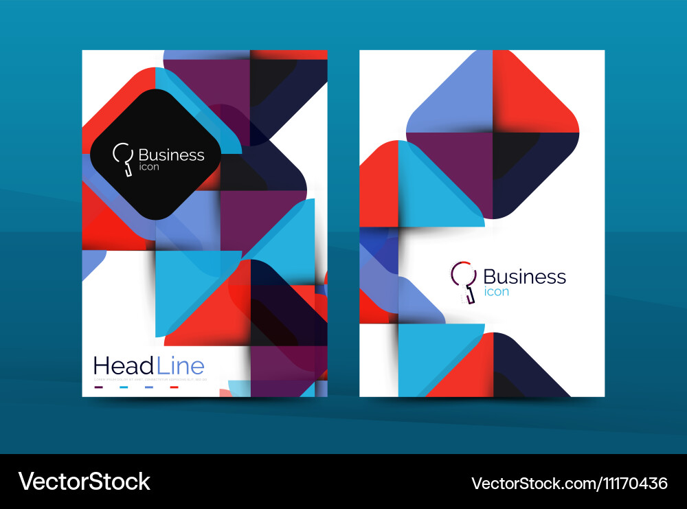 Unternehmensprofil Broschüre Vorlage Lizenzfreier Vektor