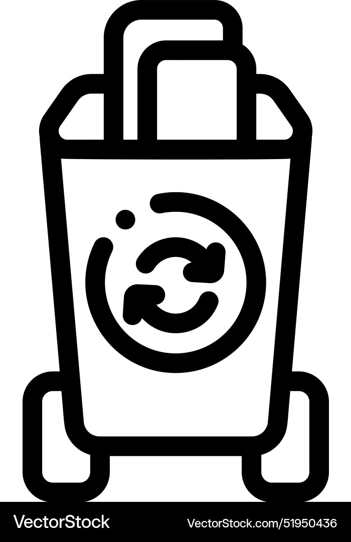 Can icon thin linear style design isolated Can icon thin linear style design isolated Vector Image